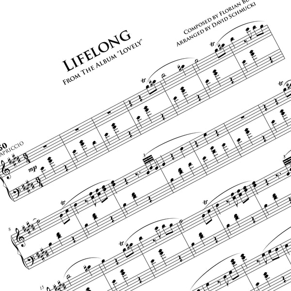 Lifelong - Piano Sheet Music