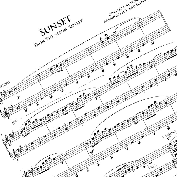 Sunset - Piano Sheet Music