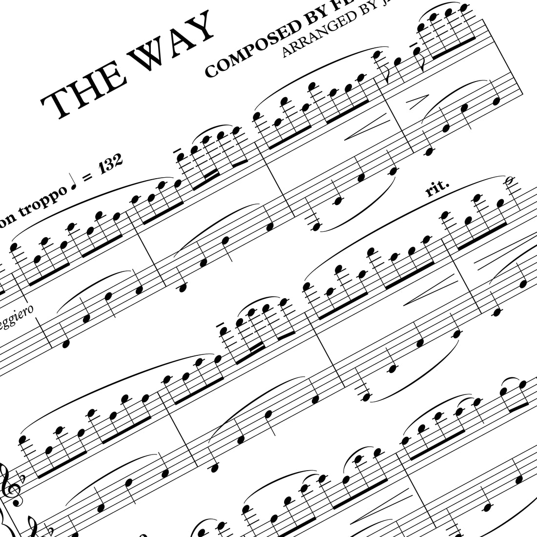 The Way – Piano Sheet Music
