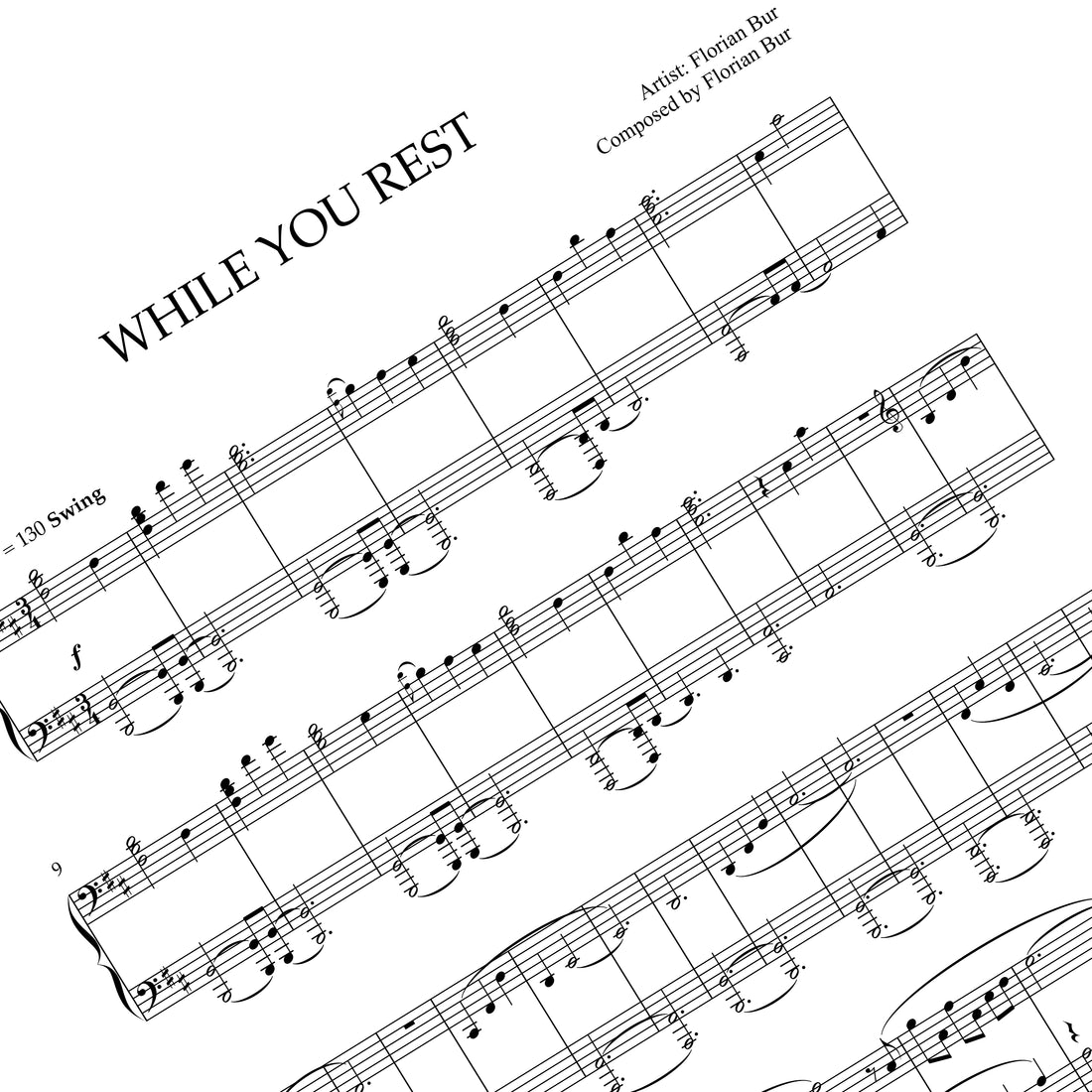 While You Rest - Piano Sheet Music